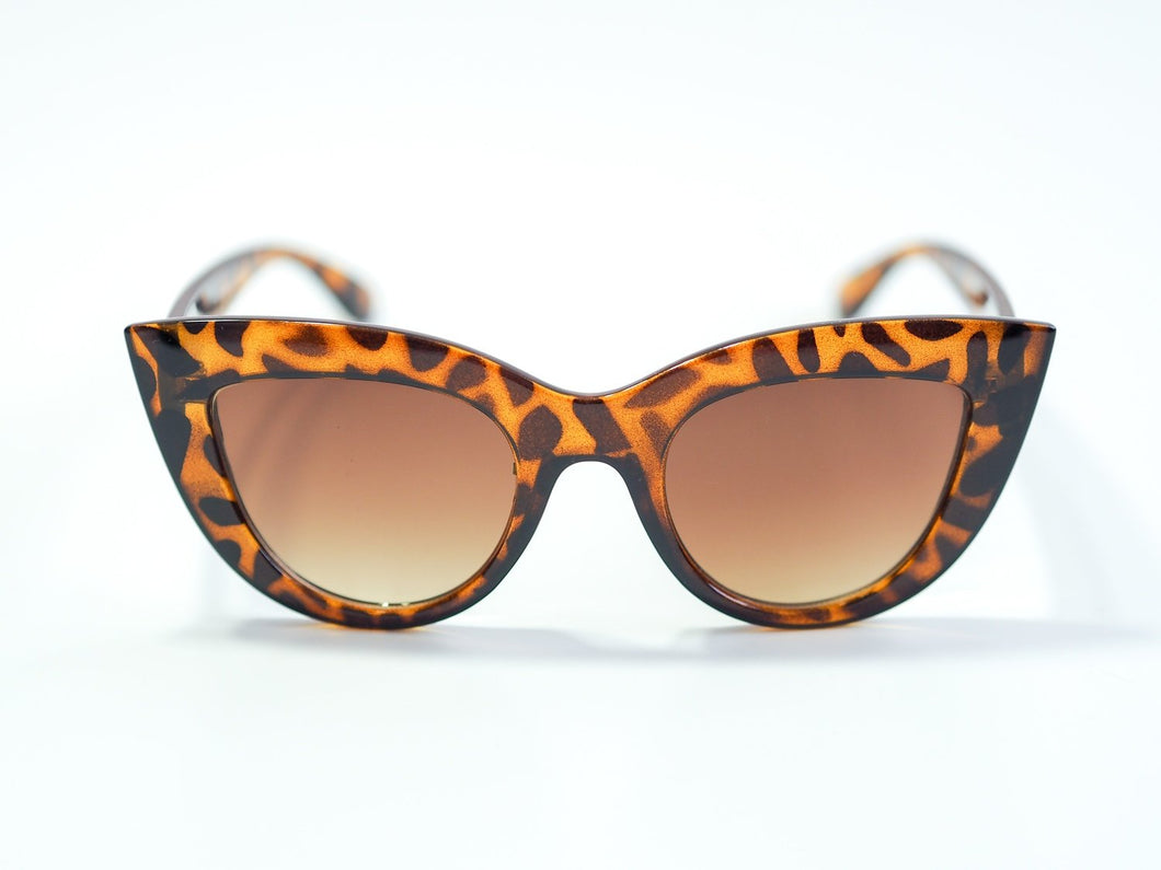 Cat Eye Sunglasses - Leopard Print