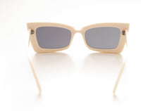 Load image into Gallery viewer, Haute Luxury Cream Black Sunglasses Back.
