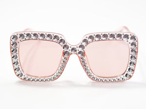 Jewelled Sunglasses - Pink
