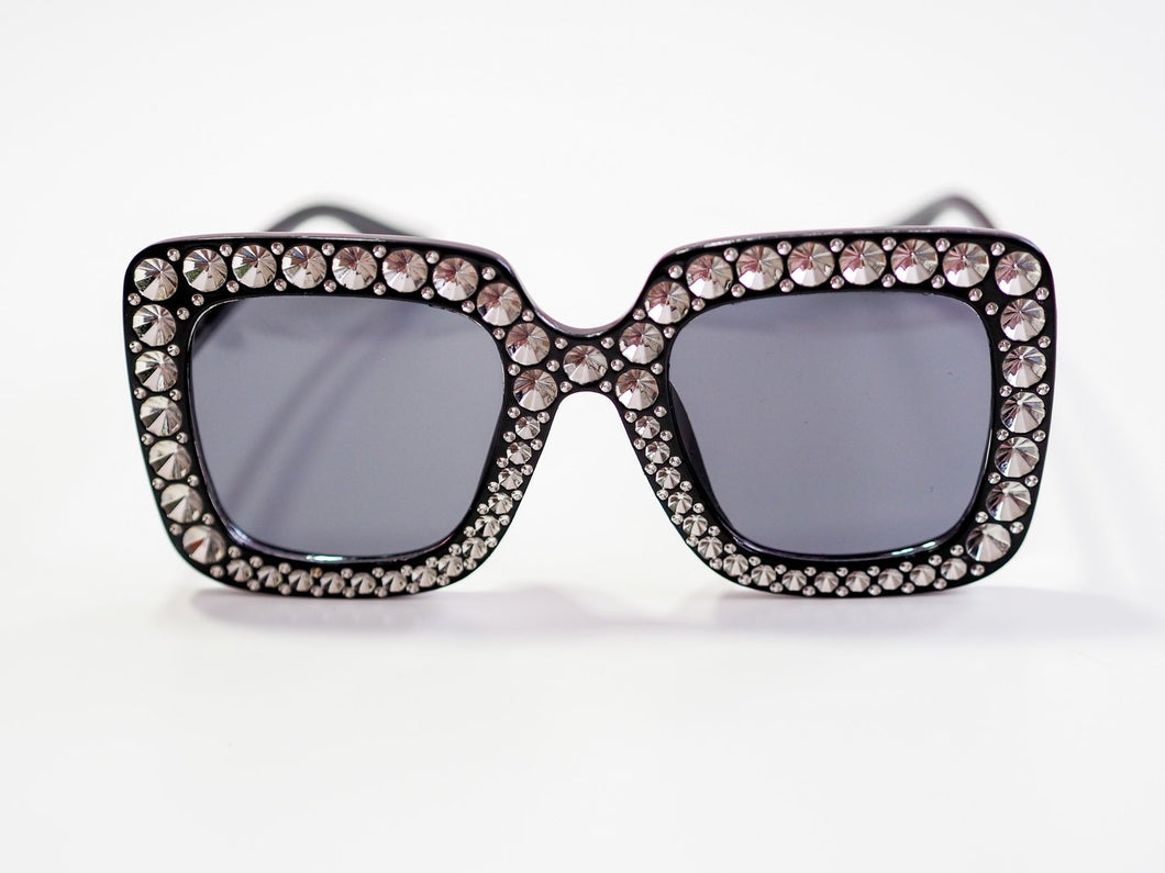 Jewelled Sunglasses - Black