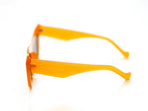 LUXE Oversized Cateye Sunglasses - Orange
