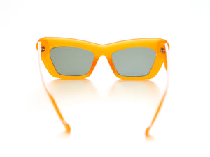 LUXE Oversized Cateye Sunglasses - Orange