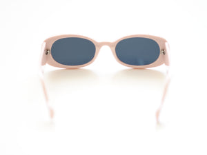 Retro Oval Sunglasses - Baby Pink