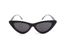 Load image into Gallery viewer, Slimline Cat Eye Sunglasses - Black