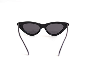 Slimline Cat Eye Sunglasses - Black