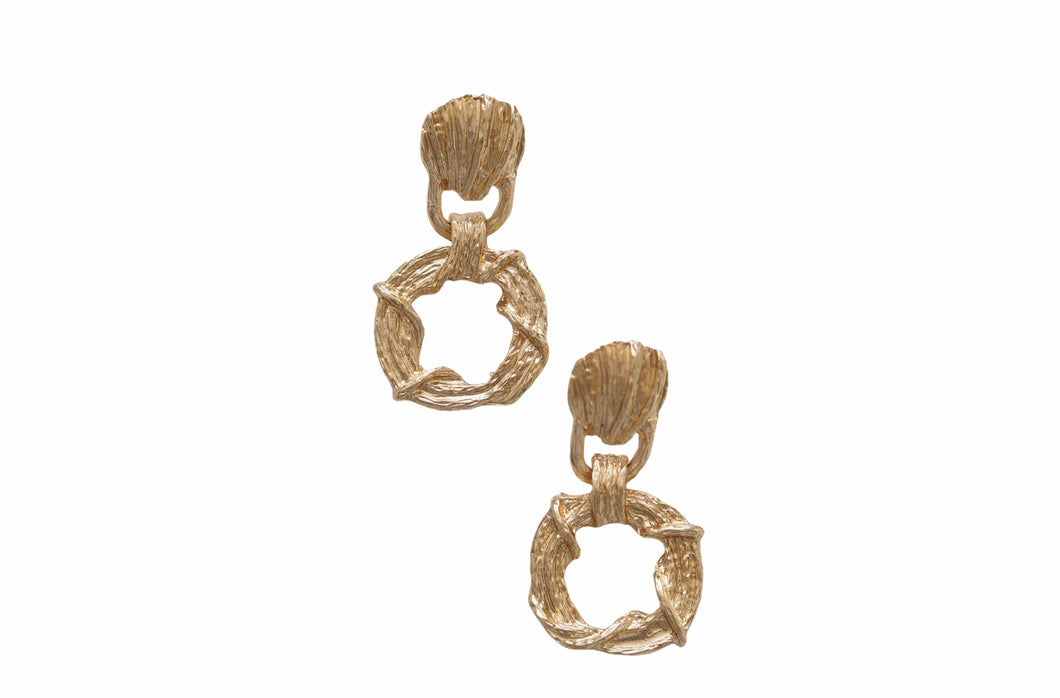 LUXE Textured Shell Earrings