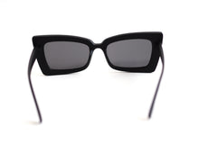 Load image into Gallery viewer, Haute Luxury Style Matte Black Sunglasses  Back.