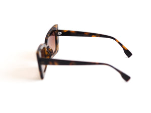 Haute Luxury Style Leopard Sunglasses Side View.