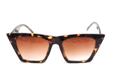 Load image into Gallery viewer, SQUARE CUT SUNGLASSES BLACK/TORTOISE SHELL 